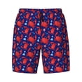 thumbnail image 4 of Lsque Mens Swim Trunks Cute Crabs Pattern - Bathing Suit Compression Liner - Beach Swim Shorts Swimwear - (S-3XL) - Stretch Quick Dry -X-Large, 4 of 9