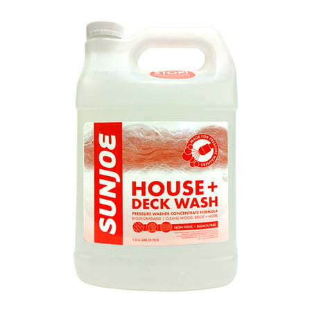 Sun Joe House + Deck All-Purpose Pressure Washer Rated Concentrated Cleaner, Clear | 1
