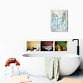 thumbnail image 6 of 12x16 inch Coastal Beach Decor Rustic Bicycle Wall Art with Floral Butterfly, Beautiful Canvas Painting for Bathroom, Bedroom, Living Room, 6 of 7