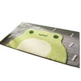 thumbnail image 2 of Rainy Day Frog 28 Indoor Outdoor Area Rug - Cute Frog Design With Non-Slip Backing, Soft Fluffy Texture - For Entryway, Bathroom, Patio, Bedroom, Living Room, 2 of 7
