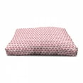 thumbnail image 4 of Fruits Pet House, Girls Design Pattern Pinkish Fruit in Doodle Style, Outdoor & Indoor Portable Dog Kennel with Pillow and Cover, 5 Sizes, Dark Coral Pale Pink, by Ambesonne, 4 of 5