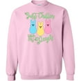 thumbnail image 2 of Inktastic Funny Easter Just Chillin' with My Peeps Adult Sweatshirt, 2 of 4