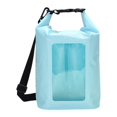thumbnail image 1 of Funda impermeable para teléfono, bolsa seca de 5 l, bolsa flotante para kayak, bolsa para deportes al aire libre, rollo hermético Azul claro, 1 of 9