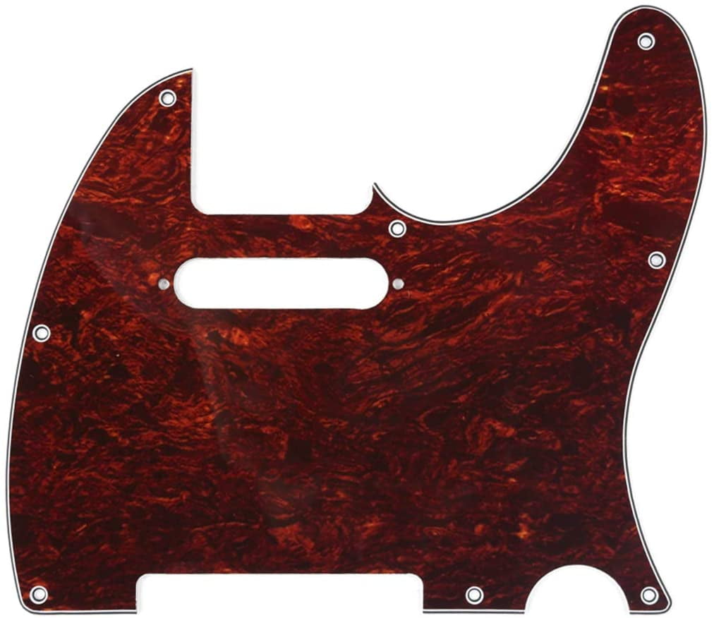 Guitar Pickguard For USA/Mexican Fender 5 String Jazz Bass Style Scratch Plate（4 Ply Red Tortoise） 