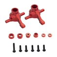 thumbnail image 4 of Soporte de buje vertical de copa de dirección delantera de metal para Tamiya TT-02 TT02 1/10 RC rojo, 4 of 7