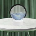 thumbnail image 2 of Lámpara de noche con imagen artística de arenas movedizas, lámpara de mesa redonda con arenas movedizas Azul, 2 of 8