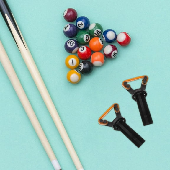 FRCOLOR 2Pcs Y Shaped Plastic Billiard Cue Tip Press Quick Snooker Cue Tip Repair Maintenance Tool for Home Billiard Club Use