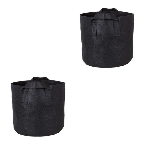 serony Outdoor Round Flower Planting Bag PP PP Nonwoven Plant Growth  Nonwoven Plant Growth Pouch Vegetable Growing Pot 1-34 Gallons 20*20cm 2Set