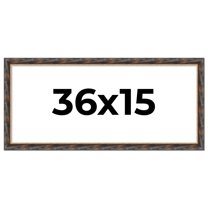 36x15 Frame Gold Real Wood Picture Frame Width 1.5 inches | Interior Frame Depth 0.5 inches |