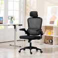 thumbnail image 2 of HOMCOM Ergonomic Office Chair, Desk Chair with Lumbar Support, Black, 2 of 10