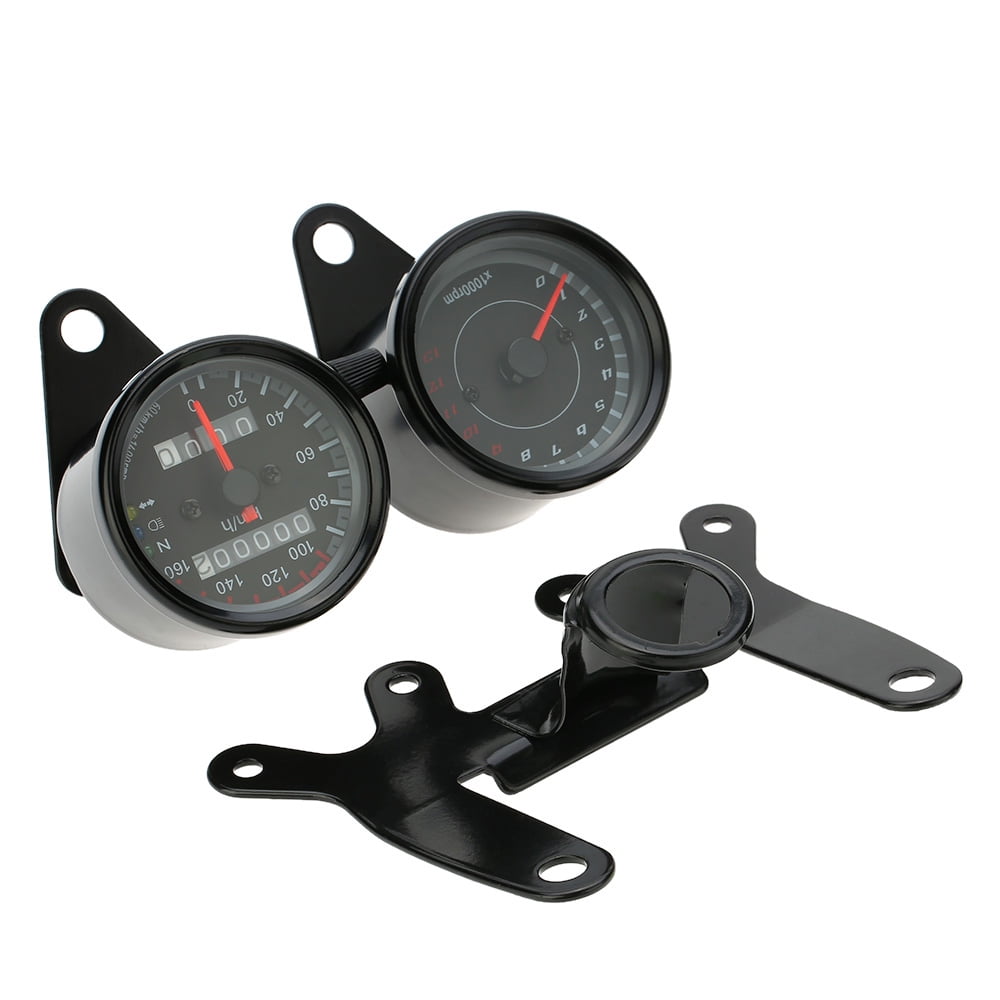 Motorcycle Tachometer Speedometer Gauge Bracket Sensor Cable Bracket Kit