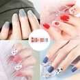 thumbnail image 3 of Uñas postizas decoradas estilo kawaii - 24 piezas en diseño adorable F746-5 para manicura DIY, 3 of 5