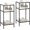 Black, variant on 3-Tier Side Tables Set of 2, Black, with Tempered Glass and Storage Shelves for Living Room, Bedroom