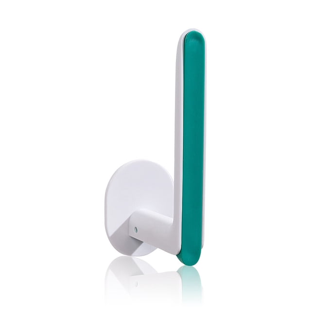 Porte-Serviettes Mural en Plastique en Forme de L 5 1 4 3 Support Auto-Adhésif Imperméable pour Rouleau de Papier, Vert