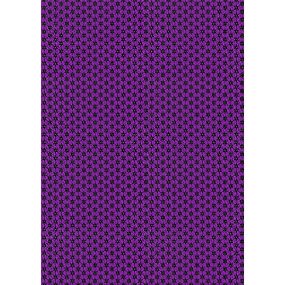 Ahgly Company Indoor Rectangle Patterned Dark Violet Purple Novelty Area Rugs, 3' x 5'