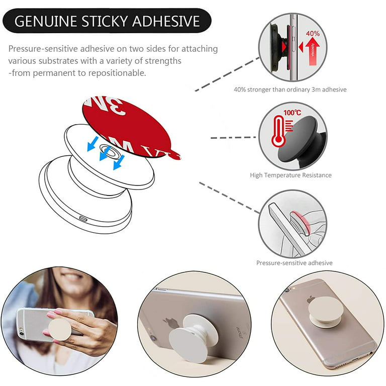10 Pack] 3M VHB Sticky Adhesive Pads for Socket Mount Base, Duble