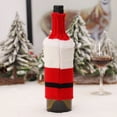 thumbnail image 3 of Christmas Wine Bottle Set Knitted Cloth Old Man Doll Champagne Set Desktop Dress Up Props, 3 of 7
