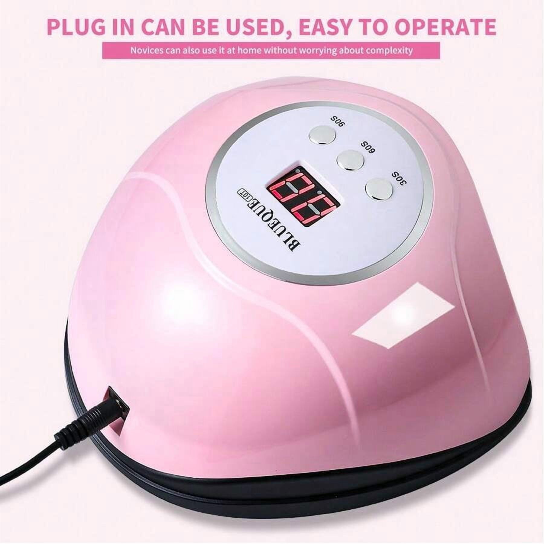 UV LED Nail Lamp, Faster Nail Dryer For Gel Polish ,Professional Gel UV Light For Nails With 3 Timers & Auto Sensor, Gel Polish Light Nail Curing Lamp With LCD Screen For Salon And Home