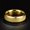 Gold, variant on Frosted Stainless Steel Ring 6mm Unisex Band Gift Box