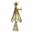 thumbnail image 3 of Kurt S. Adler 12-Inch Gold Glitter Metal Angel Christmas Tree Topper – Elegant Holiday Décor, 3 of 5