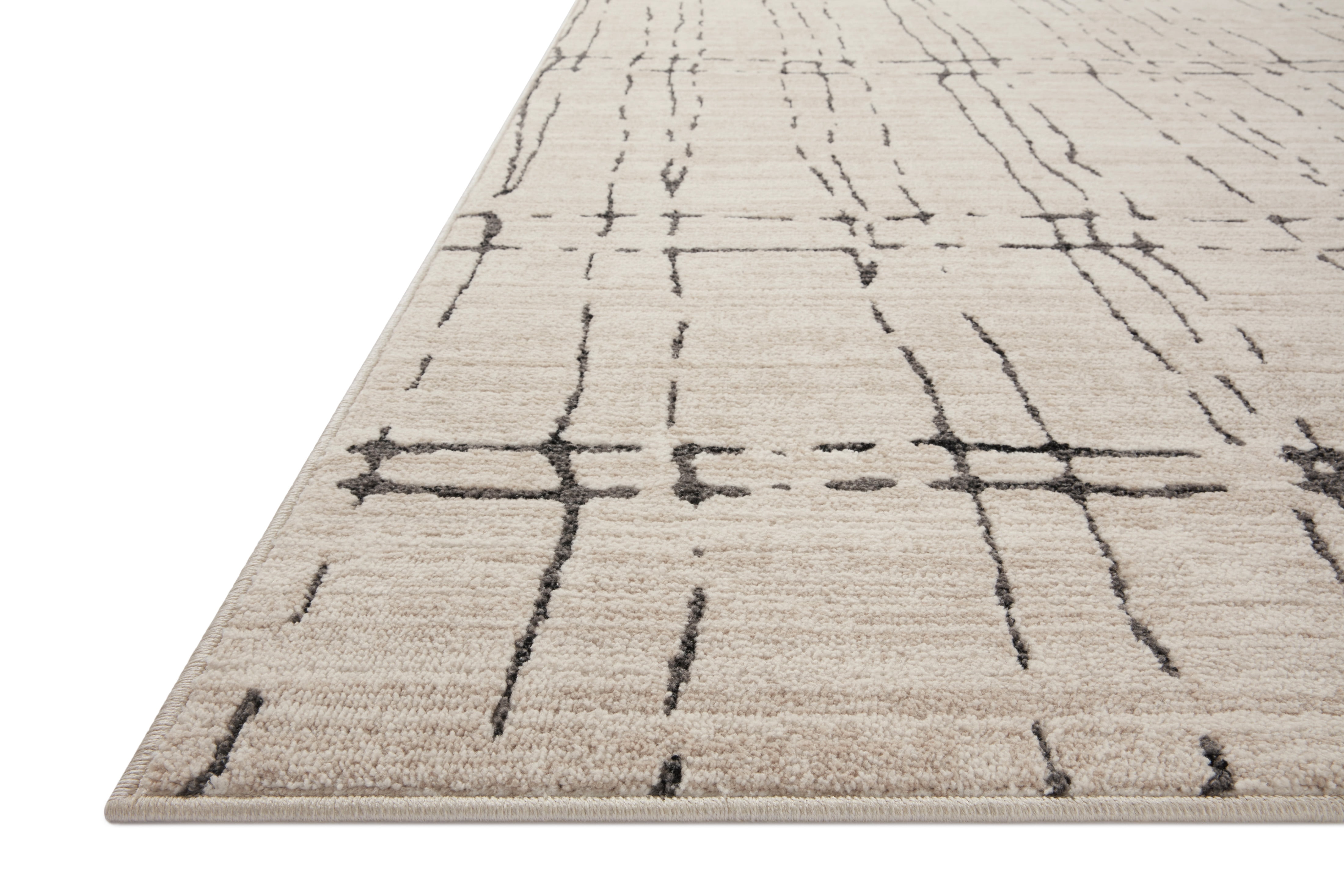 Loloi Darby Sand / Dk. Grey 2'-7" x 10'-0" Runner Rug