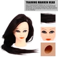 thumbnail image 4 of Professional Cosmetology Doll Head with High Temperature Fiber Hair for Practice Use Multi Color 1 Set, 4 of 8