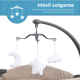 thumbnail image 5 of Cuna Corral Colecho Dodo Baby Sena Cambiador Y Mosquitero Khaki, 5 of 10