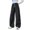 Black*, variant on OSOLU Girls Pants Casual Straight Leg Cargo Joggers Solid Color with Pocket Drawstring Chic Travel Trousers