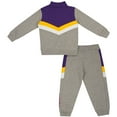 thumbnail image 2 of Toddler Colosseum  Heather Gray LSU Tigers Clarence Fleece Quarter-Zip Sweatshirt & Sweatpants Set, 2 of 2