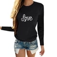 thumbnail image 1 of Camisetas de Cuello de la Tripulación de Manga Larga para los Hombres Estampadas Camisetas de Manga Larga para las Mujeres, Camiseta de Blusa Casual para Primavera Verano, 1 of 5