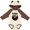Natural & Brown w Ears, variant on Beard Coming Soon Boys Long Sleeve Baby Bodysuit