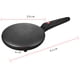thumbnail image 3 of Crepera Eléctrica Máquina eléctrica para hacer crepes, con mango cómodo, para desayuno, pizza (negro UE) Tmvgtek Libre de BPA, 3 of 6