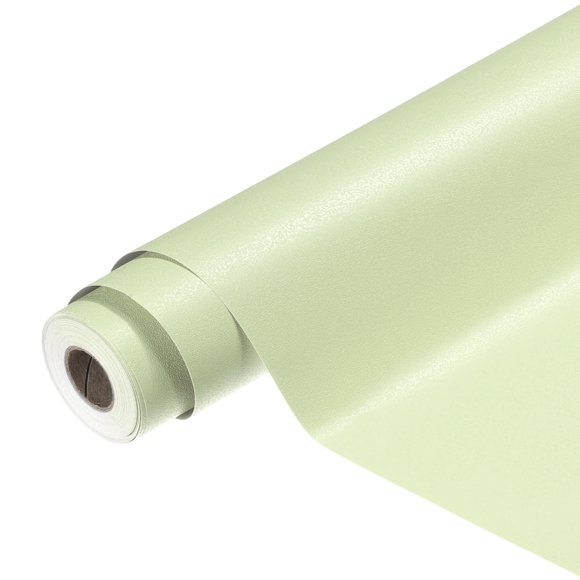 Uxcell Peel and Stick Wallpaper 22" x 394" Waterproof Frosted Wall Paper Warm Green