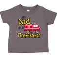 thumbnail image 3 of Inktastic My Dad is a Firefighter with Fire Truck Boys or Girls Toddler T-Shirt, 3 of 5