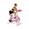 thumbnail image 3 of Sunny Health & Fitness P8150 Pink Belt Drive Premium Indoor Cycling Trainer Exercise Bike, 3 of 11