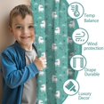 thumbnail image 3 of Blackout Kids Curtains,Green Cartoon Unicorn Pattern Childrens Insulated Curtains Set Of 2,Bedroom Essentials,Toddler Room Decor 42"x54", 3 of 5