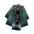 thumbnail image 4 of Pon broche de corbata para el cuello de la cinta para el traje de fiesta de bola de bricolaje Accesorios de disfraces verde, 4 of 10