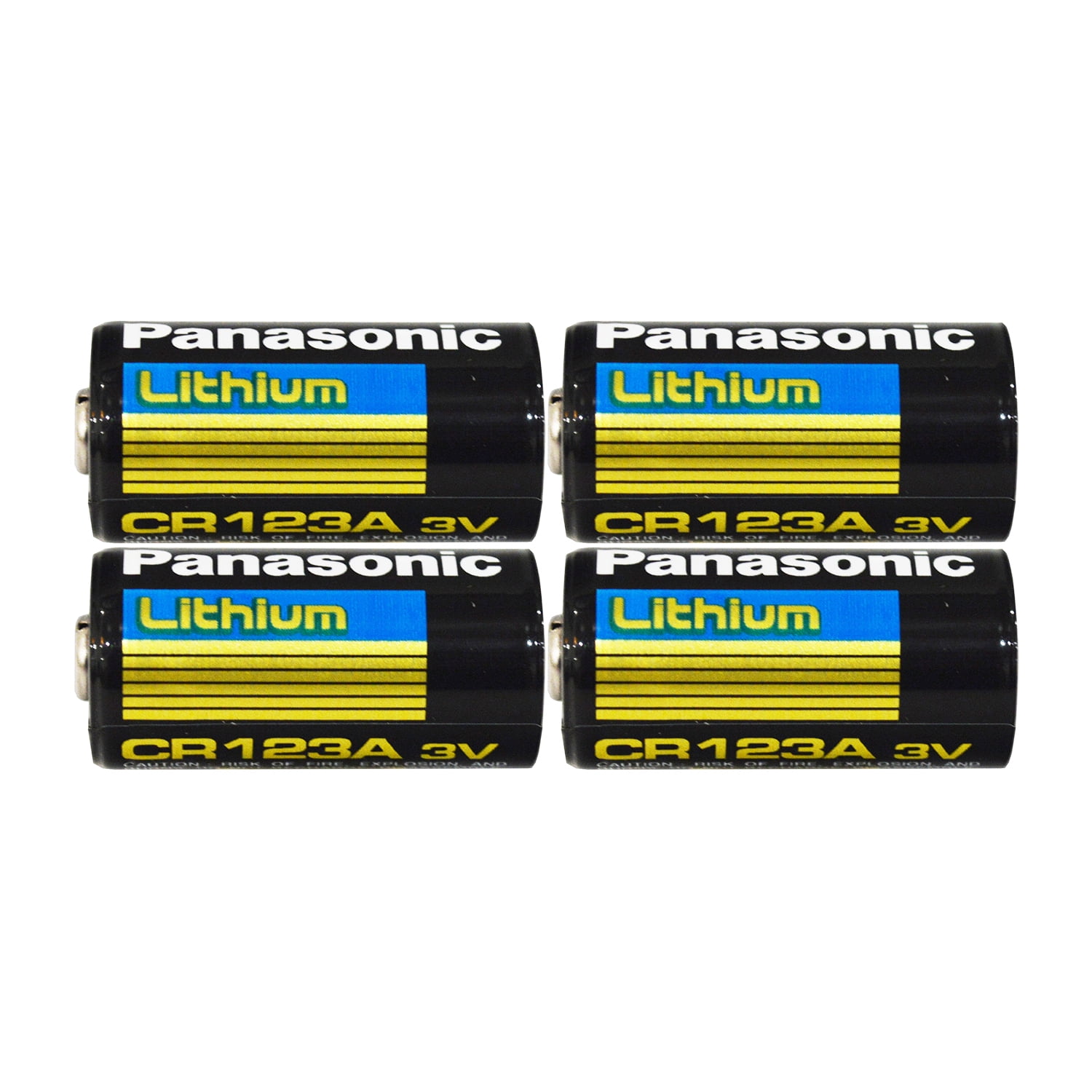 Panasonic 3V CR-123 Lithium Photo Battery for Camera 1550 mAh Long Life Durable 