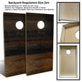 thumbnail image 3 of Skip's Garage Burnt Shiplap Solid Wood Cornhole Board Set, 3 of 6