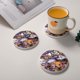 thumbnail image 2 of Posavasos de tierra de diatomeas absorbente Digimon, aislamiento antideslizante de tierra de diatomeas inodoro que protege la superficie de la mesa contra daños Talla única, 2 of 7