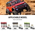thumbnail image 4 of ZheElen RCGOFOLLOW 4pieces Aluminum Alloy Wear-resistant Front Rear Shock Absorber For 1/24 Rc Front Rear Shock Absorber SCX24 Red, 4 of 6