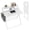White, variant on GOCAPTAIN 31.5" No Assembly Collapsible Small Computer Desk – Compact 2-Tier Office Desk with Shelf & Side Pocket, Sturdy Space-Saving Portable Table for Home Office, Bedroom, Apartment – White