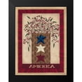 thumbnail image 2 of Shamp, Cindy 12x14 Black Modern Framed Museum Art Print Titled - America, 2 of 5
