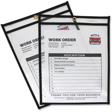 Game Ticket Holder - C-Line Shop Ticket Holders, Stitched, Both Sides Clear, 75