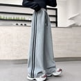 thumbnail image 5 of YDFCWX Sweat Pants for Girls Wide Leg Pants High Waisted Soft Stretchy Sweatpants with Pockets School Grey,8-9 Years, 5 of 8