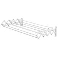 thumbnail image 6 of mDesign Steel Wall Mount Accordion Expandable Clothes Air Drying Rack - White, 6 of 6