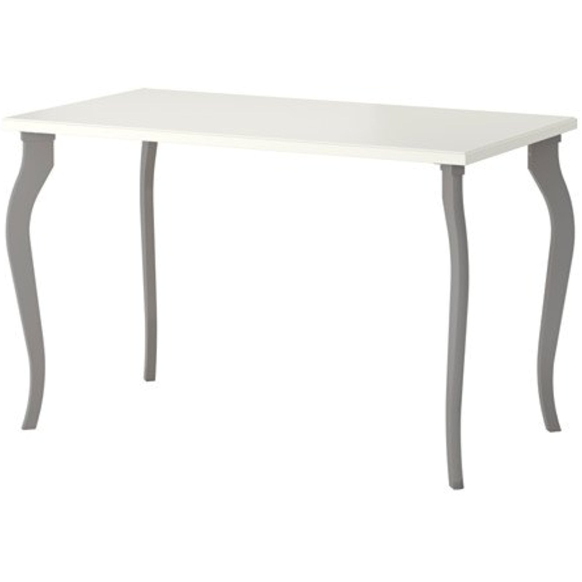 Ikea Computer Table, white top, gray legs 47 1/4x23 5/8 ", 18202.14238.210