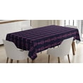 thumbnail image 1 of Ambesonne Feminist Tablecloth Rectangular Table Cover, Venus Mirror and Fist, 52"x70", Mauve Taupe and Indigo, 1 of 3
