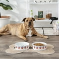 thumbnail image 5 of Bone Dry Ceramic Pet Bowls Non-Slip, Dishwasher Safe, Large, 7.5x2.4", Rainbow, 2 Count, 5 of 5