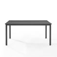 thumbnail image 4 of Pemberly Row Modern Metal Outdoor Dining Table in Matte Black, 4 of 9